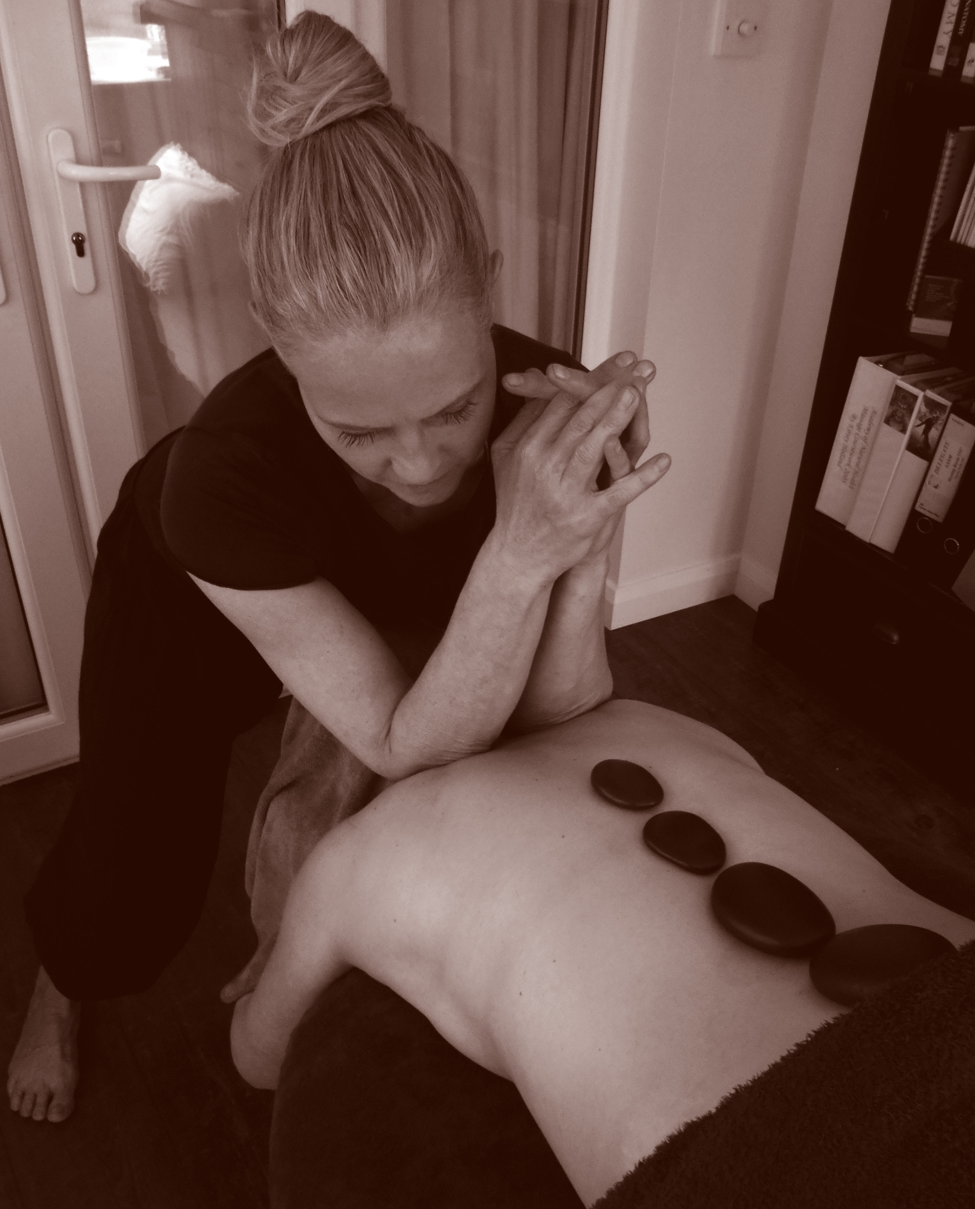 Hot stone massage